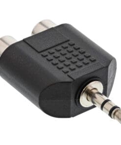 Alternative view of InLine® Audio Adapter, 3,5mm Klinke Stecker an 2x Cinch Buchse, Stereo, schwarz