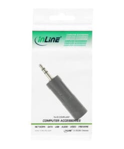 Alternative view of InLine® Audio Adapter, 3,5mm Klinke Stecker Stereo an 6,3mm Klinke Buchse, Stereo, schwarz