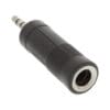 InLine® Audio Adapter, 3,5mm Klinke Stecker Stereo an 6,3mm Klinke Buchse, Stereo, schwarz
