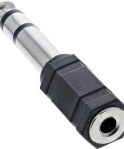 Alternative view of InLine® Audio Adapter, 6,3mm Klinke Stecker an 3,5mm Klinke Buchse, Stereo, schwarz
