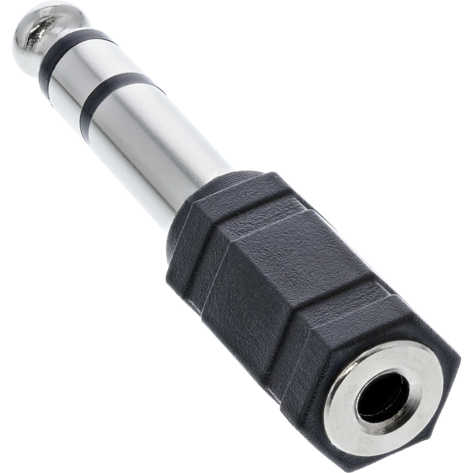 InLine® Audio Adapter, 6,3mm Klinke Stecker an 3,5mm Klinke Buchse, Stereo, schwarz InLine® Audio Adapter, 6,3mm Klinke Stecker an 3,5mm Klinke Buchse, Stereo, schwarz – Bild 2