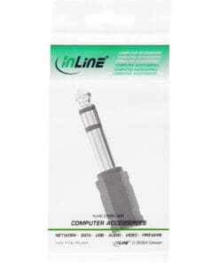 InLine® Audio Adapter, 6,3mm Klinke Stecker an 3,5mm Klinke Buchse, Stereo, schwarz InLine® Audio Adapter, 6,3mm Klinke Stecker an 3,5mm Klinke Buchse, Stereo, schwarz – Bild 3
