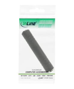 Alternative view of InLine® Audio Adapter, 6,3mm Klinke Buchse / Buchse, Stereo, schwarz