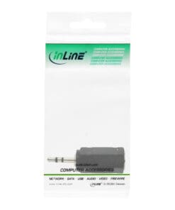 InLine® Audio Adapter, 2,5mm Klinke Stecker zu 3,5mm Buchse, Stereo, schwarz InLine® Audio Adapter, 2,5mm Klinke Stecker zu 3,5mm Buchse, Stereo, schwarz – Bild 3