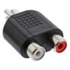 InLine® Audio Adapter, 3,5mm Klinke Stecker an 2x 3,5mm Klinke Buchse, Stereo