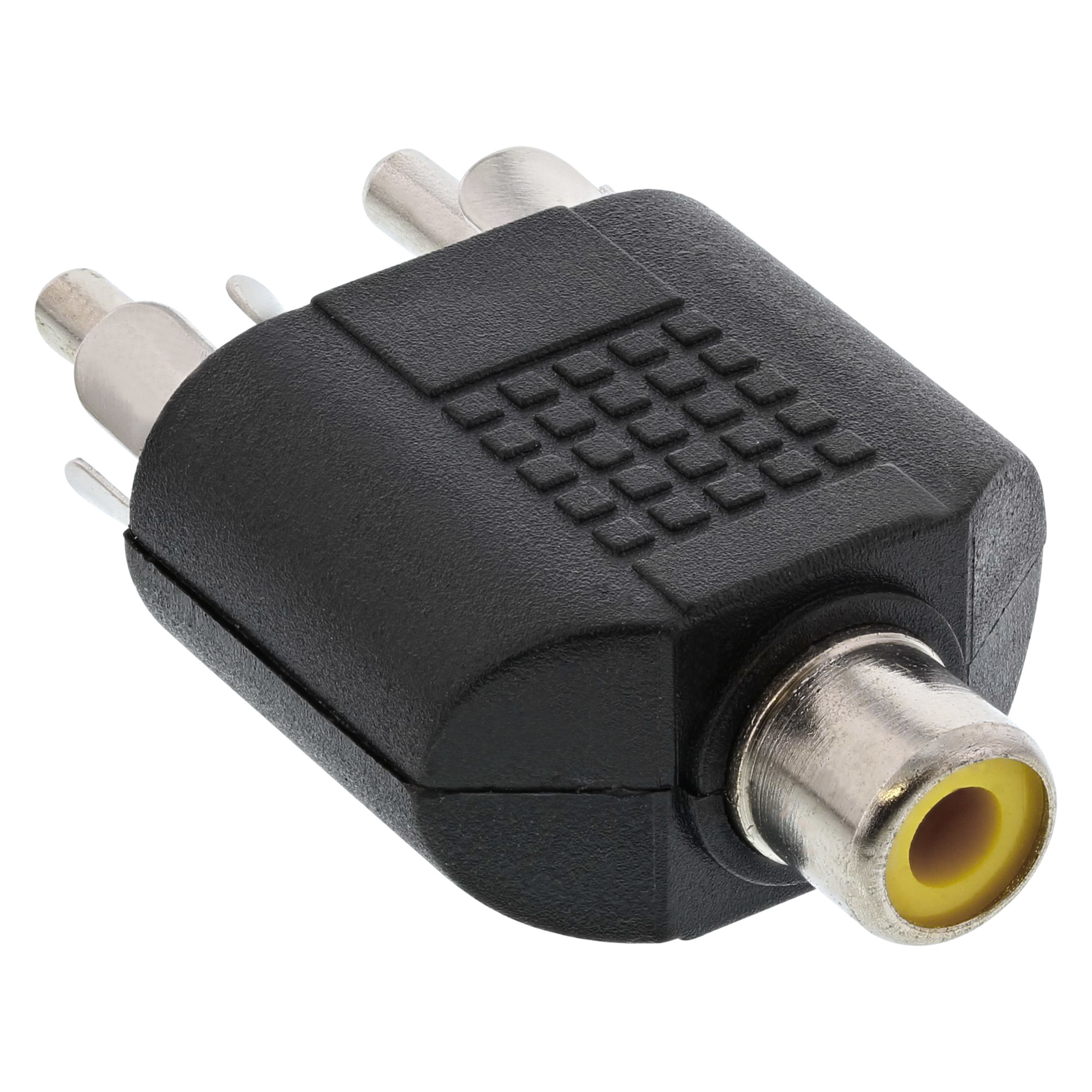 InLine® Audio Adapter, Cinch Buchse an 2x Cinch Stecker, schwarz InLine® Audio Adapter, Cinch Buchse an 2x Cinch Stecker, schwarz