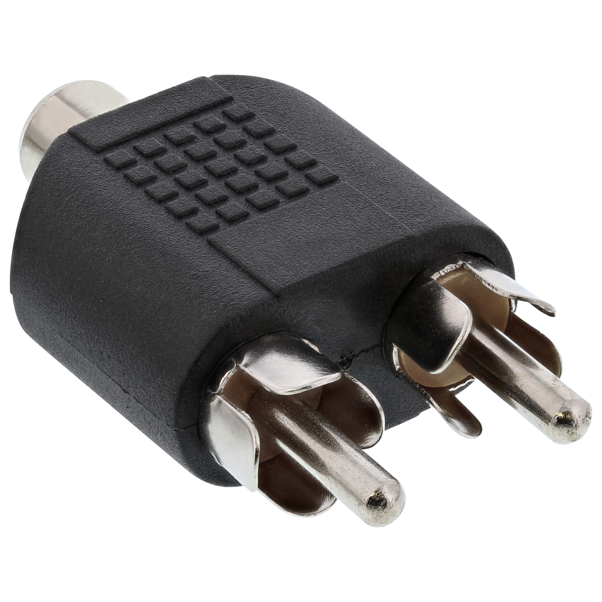 InLine® Audio Adapter, Cinch Buchse an 2x Cinch Stecker, schwarz InLine® Audio Adapter, Cinch Buchse an 2x Cinch Stecker, schwarz – Bild 2