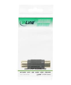 Alternative view of InLine® Audio Adapter, Cinch Buchse an Cinch Buchse, vergoldet, schwarz