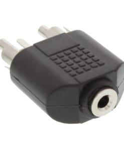 Alternative view of InLine® Audio Adapter, 3,5mm Klinke Buchse Stereo an 2x Cinch Stecker, schwarz