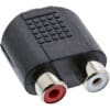 InLine® Audio Adapter, 3,5mm Klinke Buchse Stereo an 2x Cinch Stecker