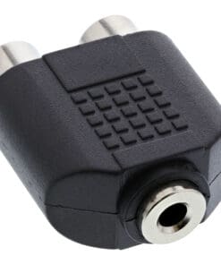 Alternative view of InLine® Audio Adapter, 3,5mm Klinke Buchse Stereo an 2x Cinch Buchse, schwarz