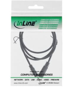 Alternative view of InLine® Klinke Verlängerung, 3,5mm Klinke Stecker / Buchse, Stereo, 10m, schwarz