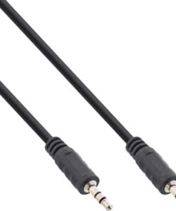 InLine® Klinke Kabel, 3,5mm Stecker / Stecker, Stereo, 1,5m, schwarz