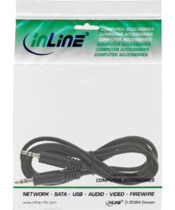 Alternative view of InLine® Klinke Kabel, 3,5mm Stecker / Stecker, Stereo, 1,5m, schwarz