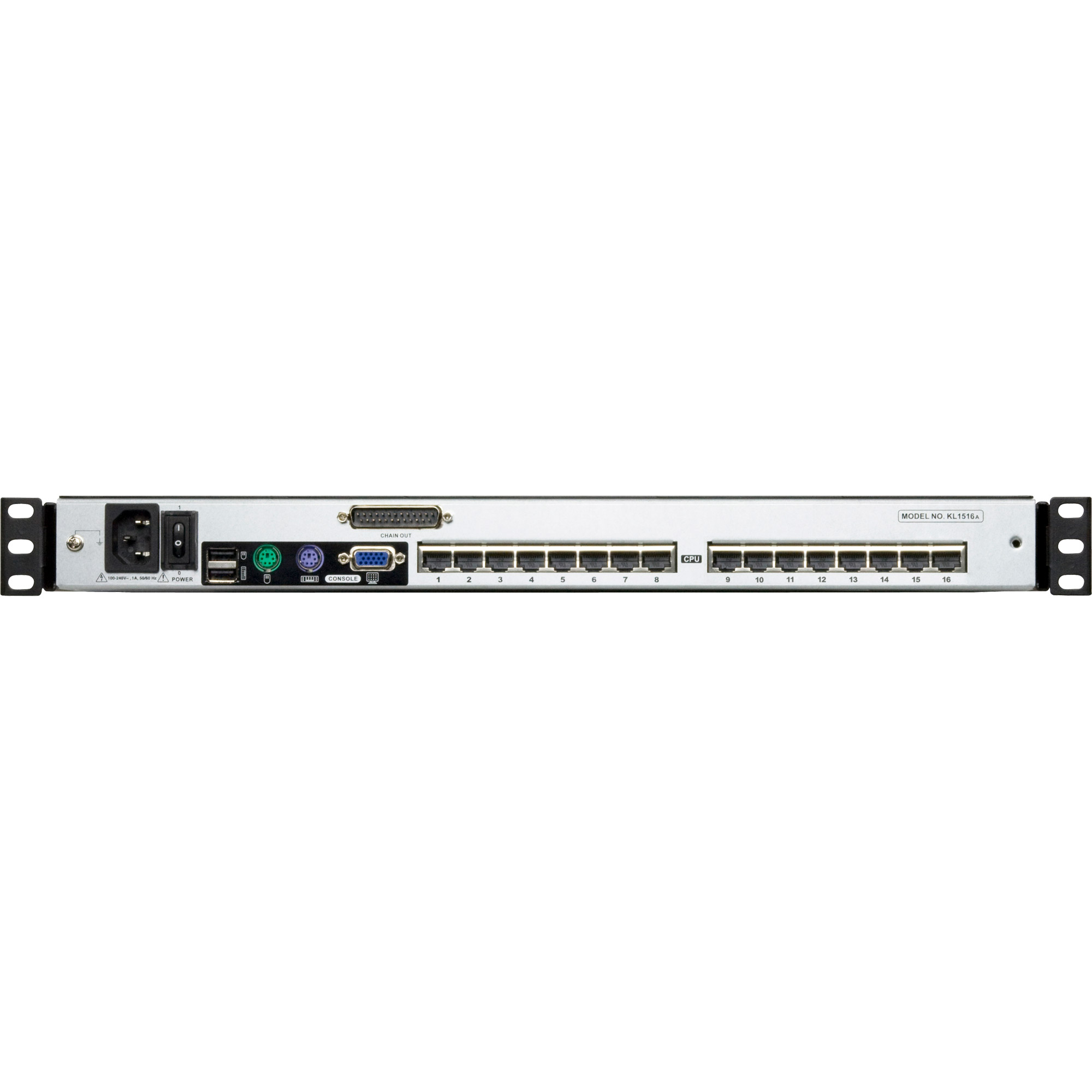ATEN KL1516AN IT Cat.5 KVM-Switch 16-Port, 19"-LCD, Dual-Rail, IT-Layout ATEN KL1516AN IT Cat.5 KVM-Switch 16-Port, 19"-LCD, Dual-Rail, IT-Layout – Bild 2