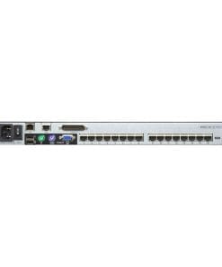 Alternative view of ATEN KL1516AiM UK Cat.5 KVM over IP Switch 16-Port 17"-LCD, Dual-Rail, UK-Layout