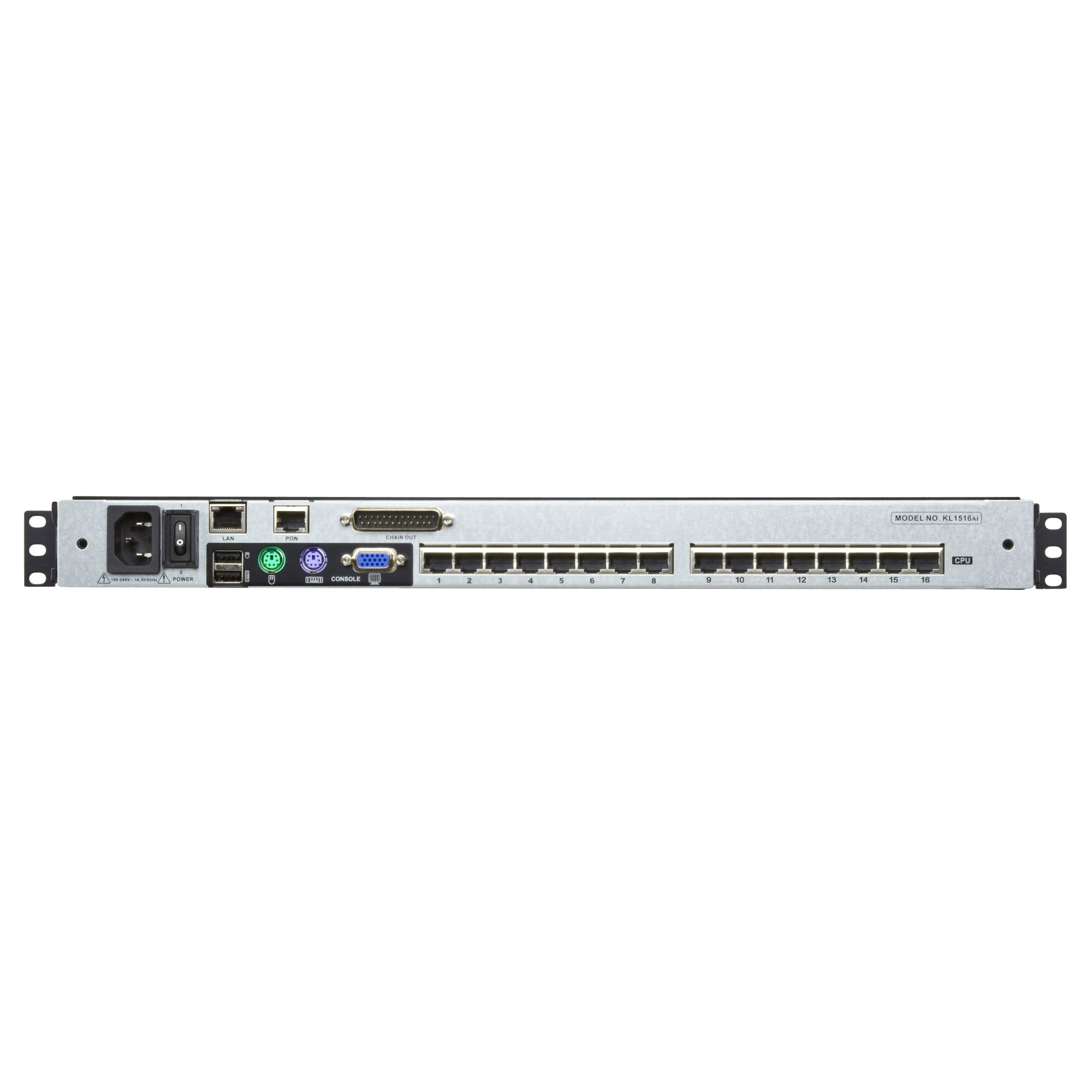 ATEN KL1516AiN CH Cat.5 KVM over IP Switch 16-Port 19"-LCD, Dual-Rail, CH-Layout ATEN KL1516AiN CH Cat.5 KVM over IP Switch 16-Port 19"-LCD, Dual-Rail, CH-Layout – Bild 2