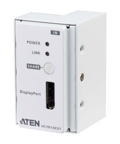 ATEN VE1901AEUT DisplayPort HDBaseT-Lite Sender mit EU-Wandplatte PoH 4K bei 70m