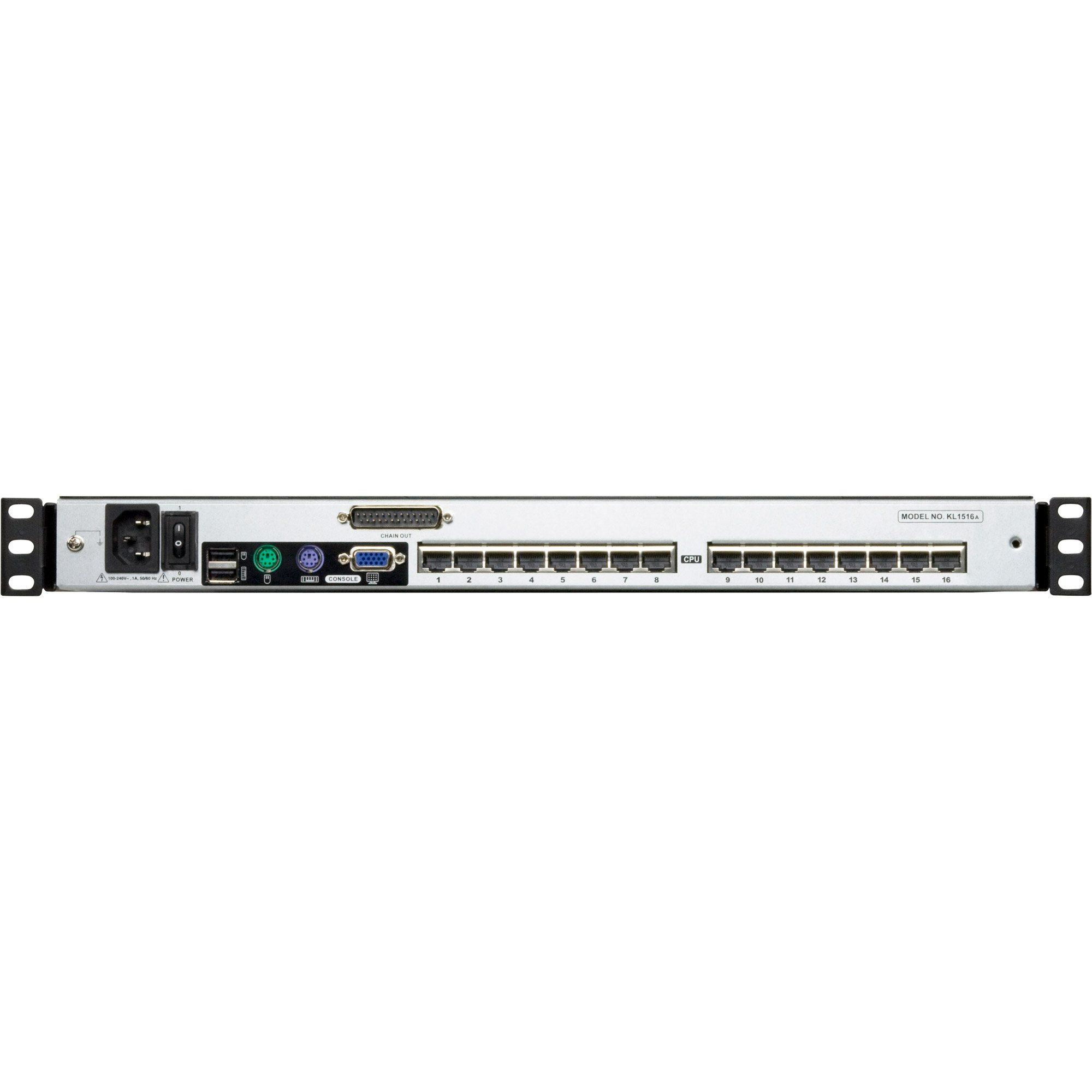 ATEN KL1516AM IT Cat.5 KVM-Switch 16-Port, 17"-LCD, Dual-Rail, IT-Layout ATEN KL1516AM IT Cat.5 KVM-Switch 16-Port, 17"-LCD, Dual-Rail, IT-Layout – Bild 2