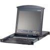 ATEN KL1516AM ES Cat.5 KVM-Switch 16-Port, 17"-LCD, Dual-Rail, ES-Layout