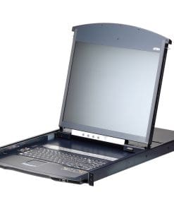 ATEN KL1108VN US Cat.5 KVM over IP Switch 8-Port, 19"-LCD, Dual-Rail, US-Layout