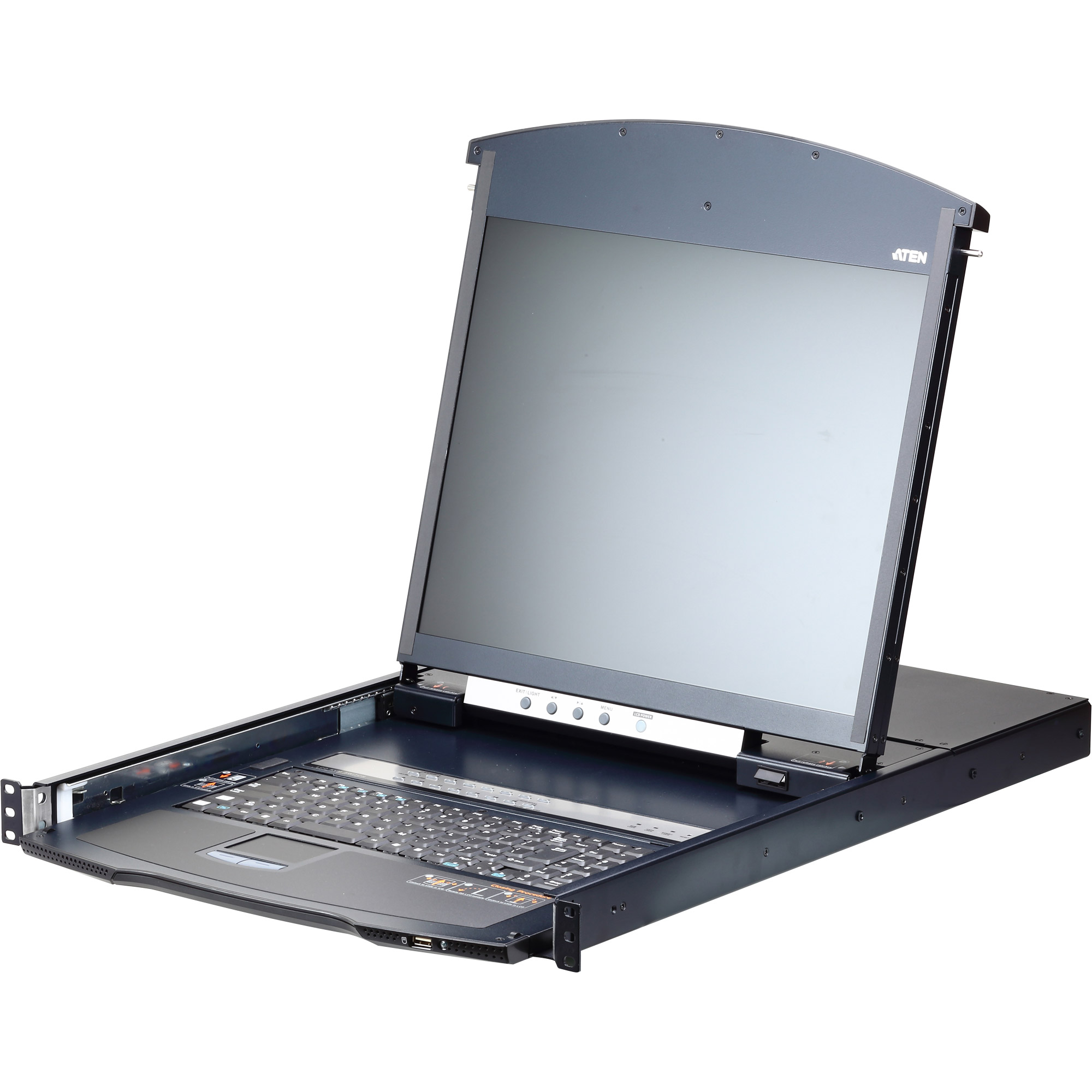 ATEN KL1116VN ES Cat.5 KVM over IP Switch 16-Port, 19"-LCD, Dual-Rail, ES-Layout ATEN KL1116VN ES Cat.5 KVM over IP Switch 16-Port, 19"-LCD, Dual-Rail, ES-Layout