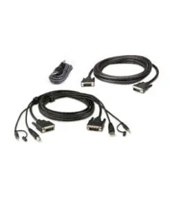 ATEN 2L-7D02UDX3 KVM Kabelsatz, USB DVI-D Dual-Link Dual Display Secure KVM, 1.8m