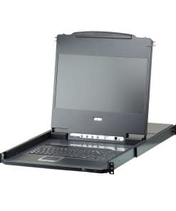 ATEN CL6708MW ES Single Rail KVM-Switch 8-Port 17,3"-LCD (USB DVI) ES-Layout