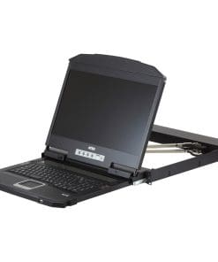 ATEN CL3800NW ES Kurze Dual-Rail 18,5"-LCD-Konsole (USB HDMI DVI VGA) ES-Layout