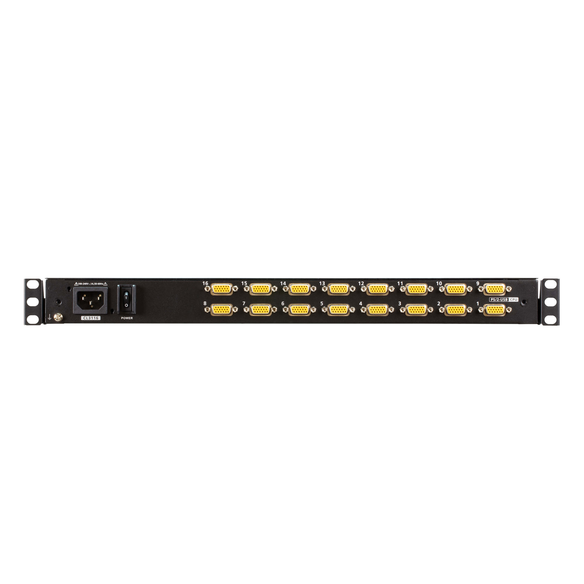 ATEN CL3116NX KVM-Switch 16-fach, PS/2-USB VGA Single Rail 18,5" LCD KVM Switch ATEN CL3116NX KVM-Switch 16-fach, PS/2-USB VGA Single Rail 18,5" LCD KVM Switch – Bild 2