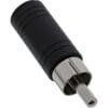 InLine® Audio Adapter, 6,3mm Klinke Stecker auf 2x Cinch Buchse, Stereo