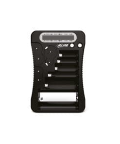 InLine® Batterie-Tester mit LCD-Anzeige, für Rund- und Knopfzellen sowie 9V-Block, schwarz