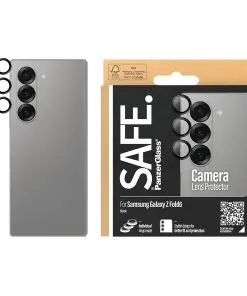 Alternative view of SAFE. by PanzerGlass Lens Samsung Galaxy Z Fold 6 -black