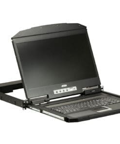 Alternative view of CL3100NX KVM-Konsole mit 18,5" HD-Display, VGA, USB, 19"-Rackmontage, kurze Einbautiefe, DE-Layout