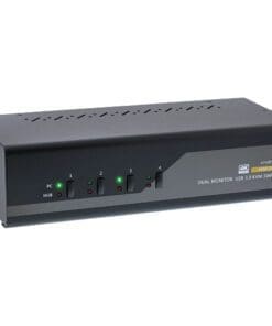 InLine® KVM Desktop Switch, 4-fach, Dual Monitor, HDMI 2.0, 4K, USB 3.0, Audio