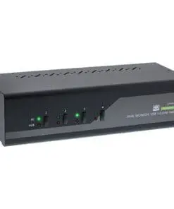 InLine® KVM Desktop Switch, 4-fach, Dual-Monitor DisplayPort 1.2, 4K, USB 3.0, Audio
