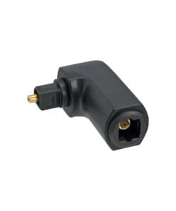 InLine® OPTO Audio Adapter, Toslink Buchse / Stecker, 90° gewinkelt, schwarz