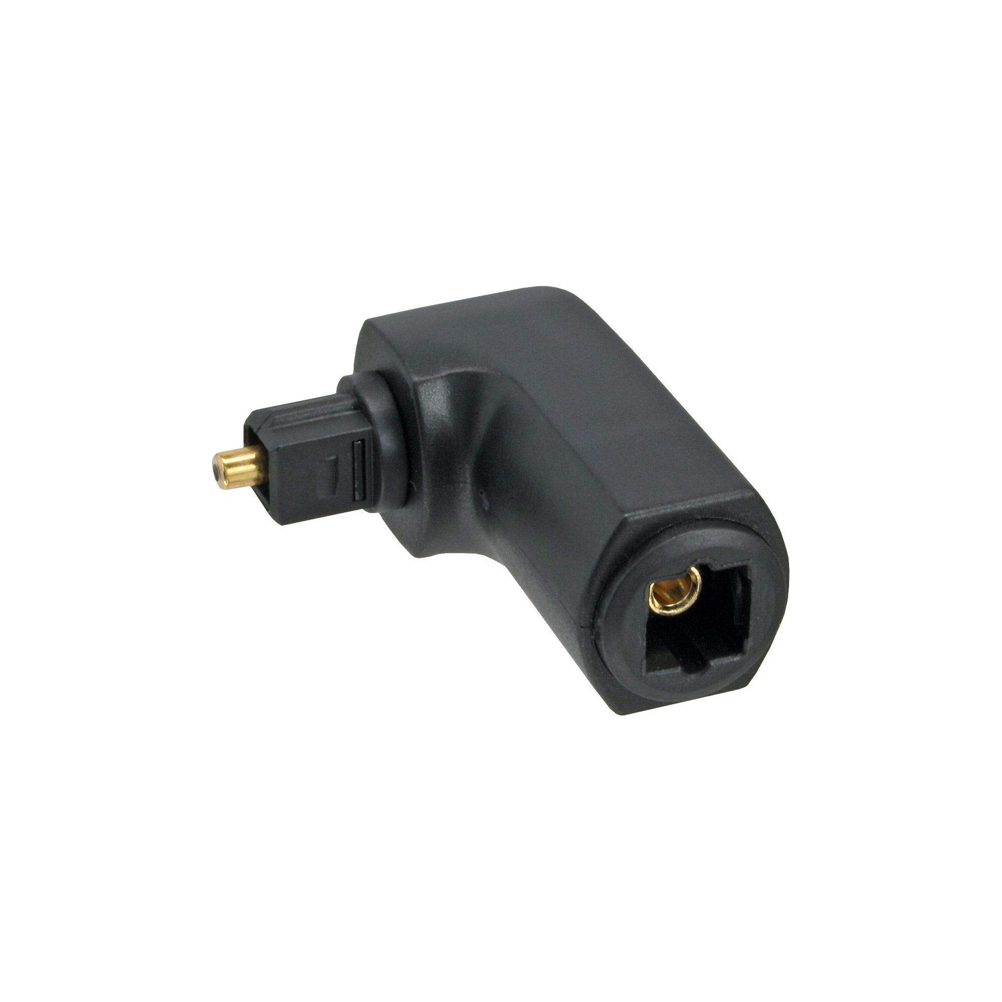 InLine® OPTO Audio Adapter, Toslink Buchse / Stecker, 90° gewinkelt, schwarz InLine® OPTO Audio Adapter, Toslink Buchse / Stecker, 90° gewinkelt, schwarz