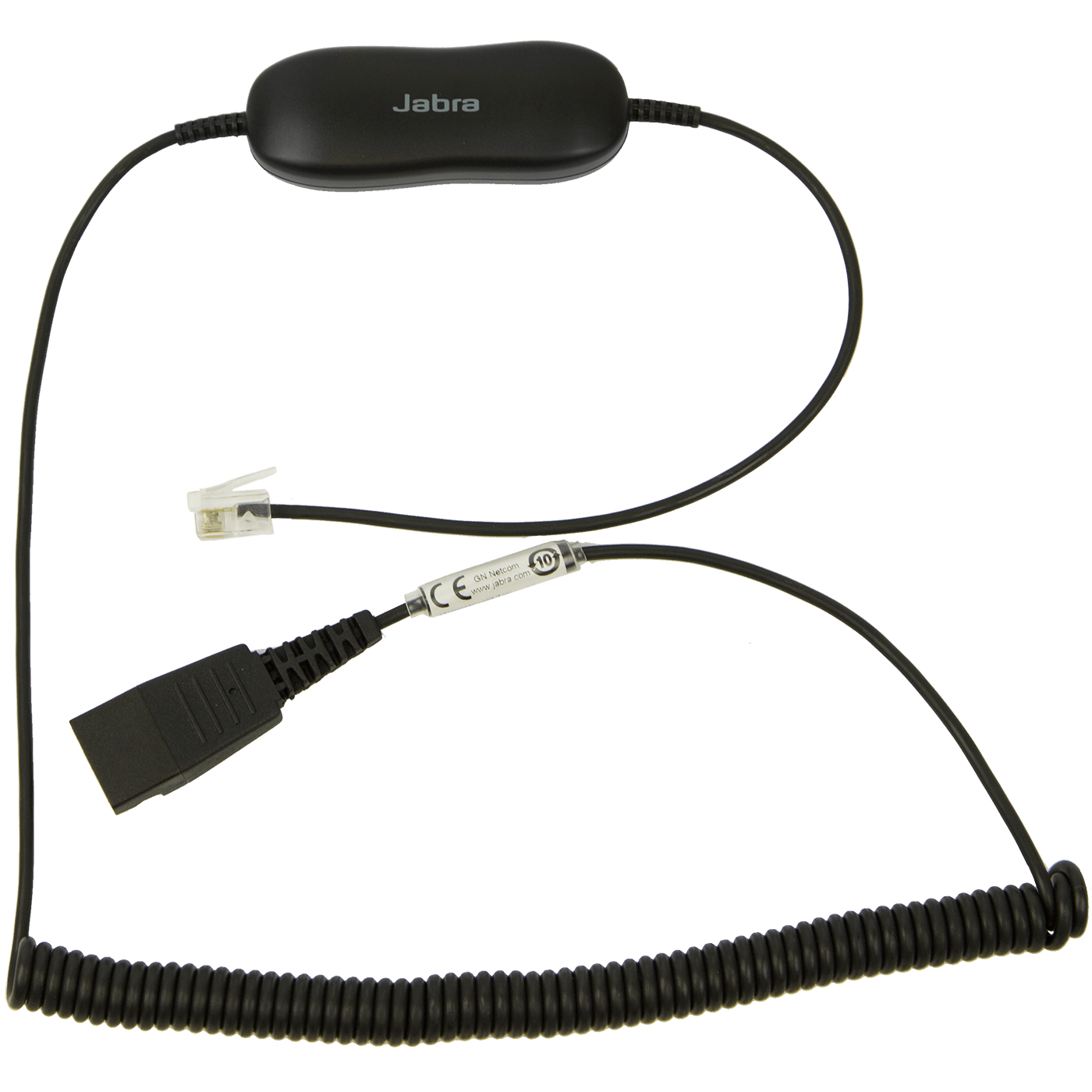 JABRA Anschlusskabel GN1216 (QD auf RJ9) gewendelt (für Avaya) JABRA Anschlusskabel GN1216 (QD auf RJ9) gewendelt (für Avaya)