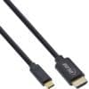InLine® USB Display Kabel, USB Typ-C Stecker zu HDMI Stecker (DP Alt Mode), 4K2K, schwarz, 5m InLine® USB Display Kabel, USB Typ-C Stecker zu DisplayPort Stecker (DP Alt Mode), 4K2K, schwarz, 5m
