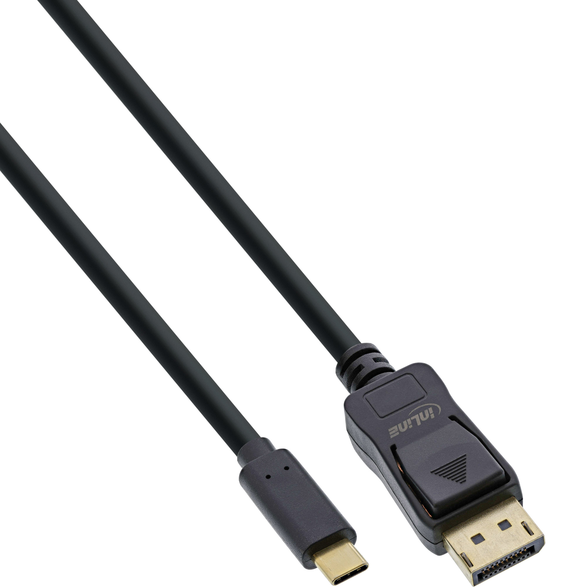InLine® USB Display Kabel, USB Typ-C Stecker zu DisplayPort Stecker (DP Alt Mode), 4K2K, schwarz, 5m InLine® USB Display Kabel, USB Typ-C Stecker zu DisplayPort Stecker (DP Alt Mode), 4K2K, schwarz, 5m