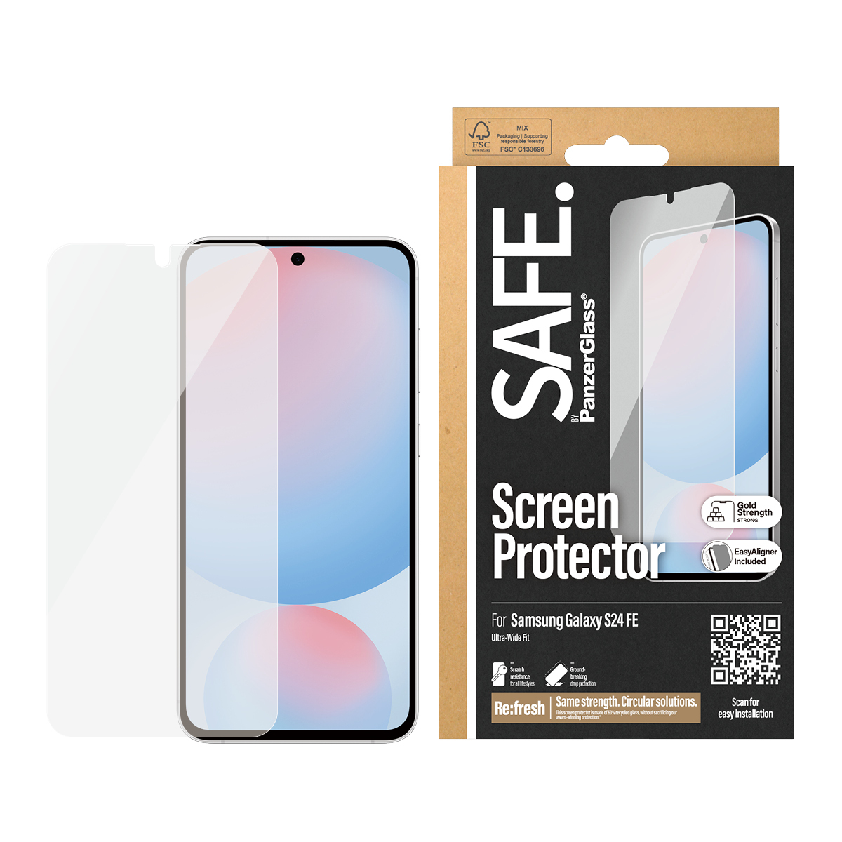 SAFE Screen Protector Samsung Galaxy S24 FE Ultra-Wide Fit SAFE Screen Protector Samsung Galaxy S24 FE Ultra-Wide Fit – Bild 2