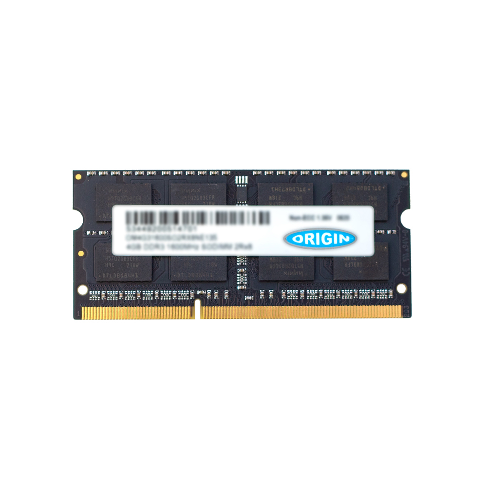 Origin Storage 4GB DDR3 1600MHz SODIMM 1Rx8 Non-ECC 1.35V Speichermodul 1 x 4 GB Origin Storage 4GB DDR3 1600MHz SODIMM 1Rx8 Non-ECC 1.35V Speichermodul 1 x 4 GB