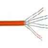 InLine® Verlegekabel Cat.7a, S/FTP (PiMF) 4x2x0,58 AWG23, 1200MHz, halogenfrei, orange, 50m