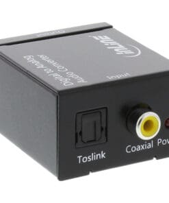 Alternative view of InLine® Audio-Konverter Digital zu Analog, Eingang Toslink oder Cinch, Ausgang 2x Cinch Stereo