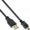 InLine® USB 2.0 Flachkabel, USB A Stecker an Mini-B Stecker (5pol.), schwarz, 3m, schwarz InLine® USB 2.0 Flachkabel, USB A Stecker an Mini-B Stecker (5pol.), schwarz, 5m