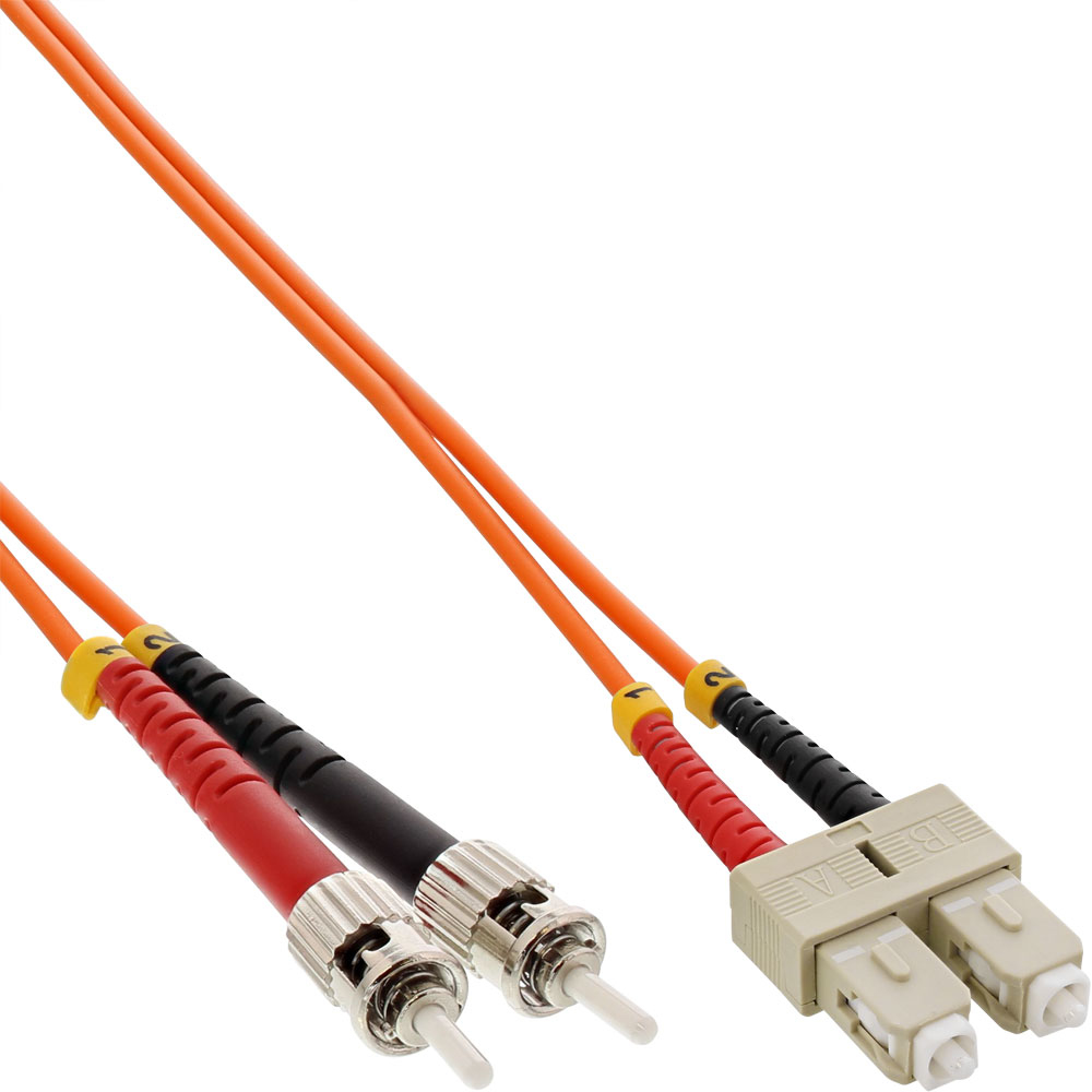 InLine® LWL Duplex Kabel, SC/ST, 50/125µm, OM2, 15m, orange InLine® LWL Duplex Kabel, SC/ST, 50/125µm, OM2, 15m, orange