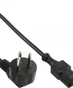 InLine® Netzkabel, Netzstecker Israel auf Kaltgerätestecker C13, 1,8m, schwarz