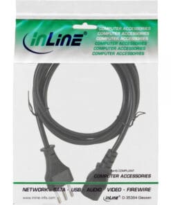Alternative view of InLine® Netzkabel, Netzstecker Italien auf Kaltgerätestecker C13, 1,8m, schwarz