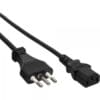 InLine® Netzkabel, Netzstecker Italien auf Kaltgerätestecker C13, 1,8m, schwarz InLine® Audio Adapter, Cinch Buchse an 2x Cinch Stecker